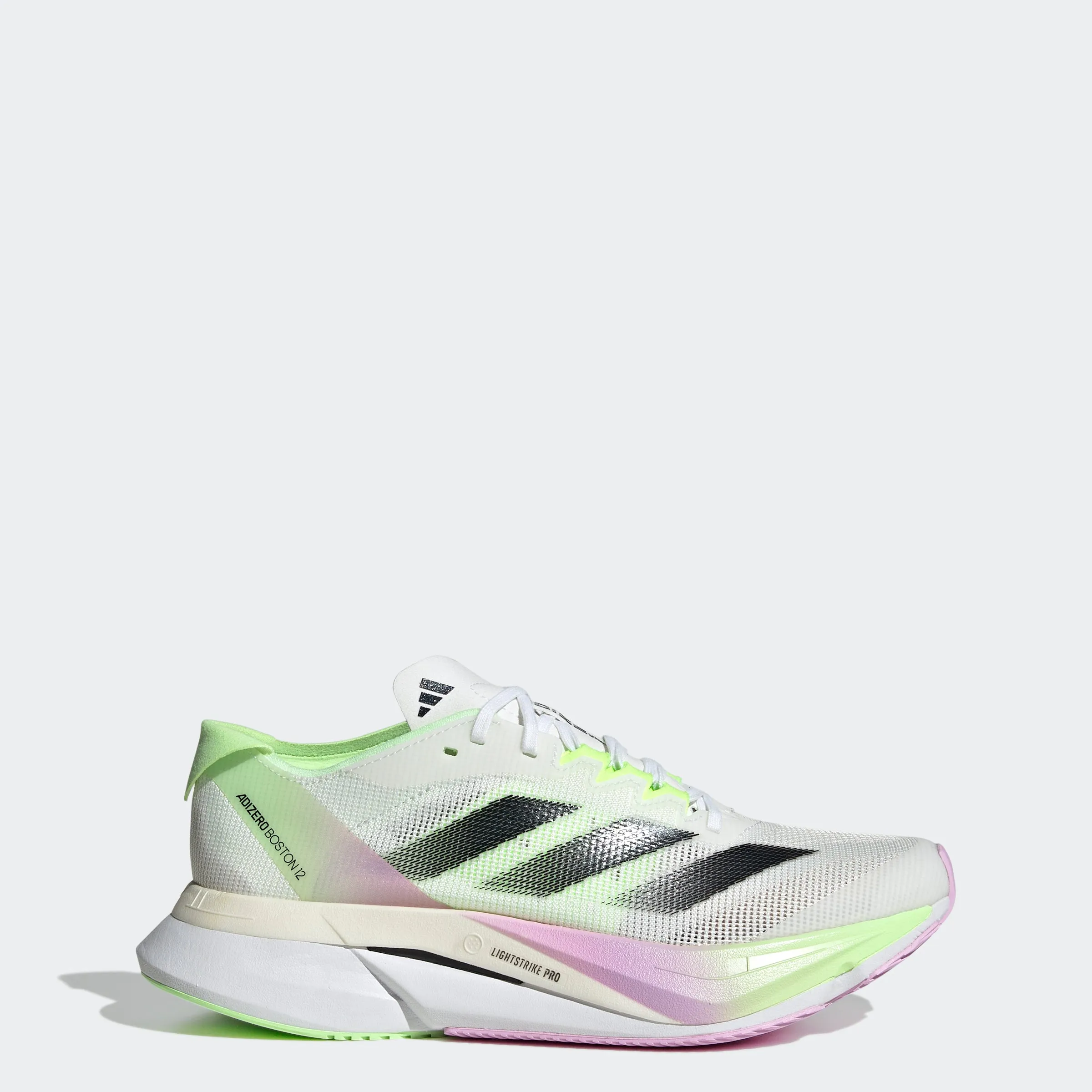 Adidas Adizero Boston 12 Men's - White/Green/Spark