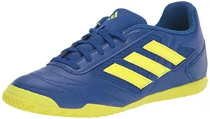 adidas Men's Super Sala 2 Soccer Shoe, White/Bold Aqua/Bold Aqua, 13.5