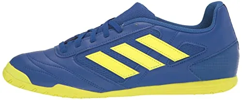 adidas Men's Super Sala 2 Soccer Shoe, White/Bold Aqua/Bold Aqua, 13.5