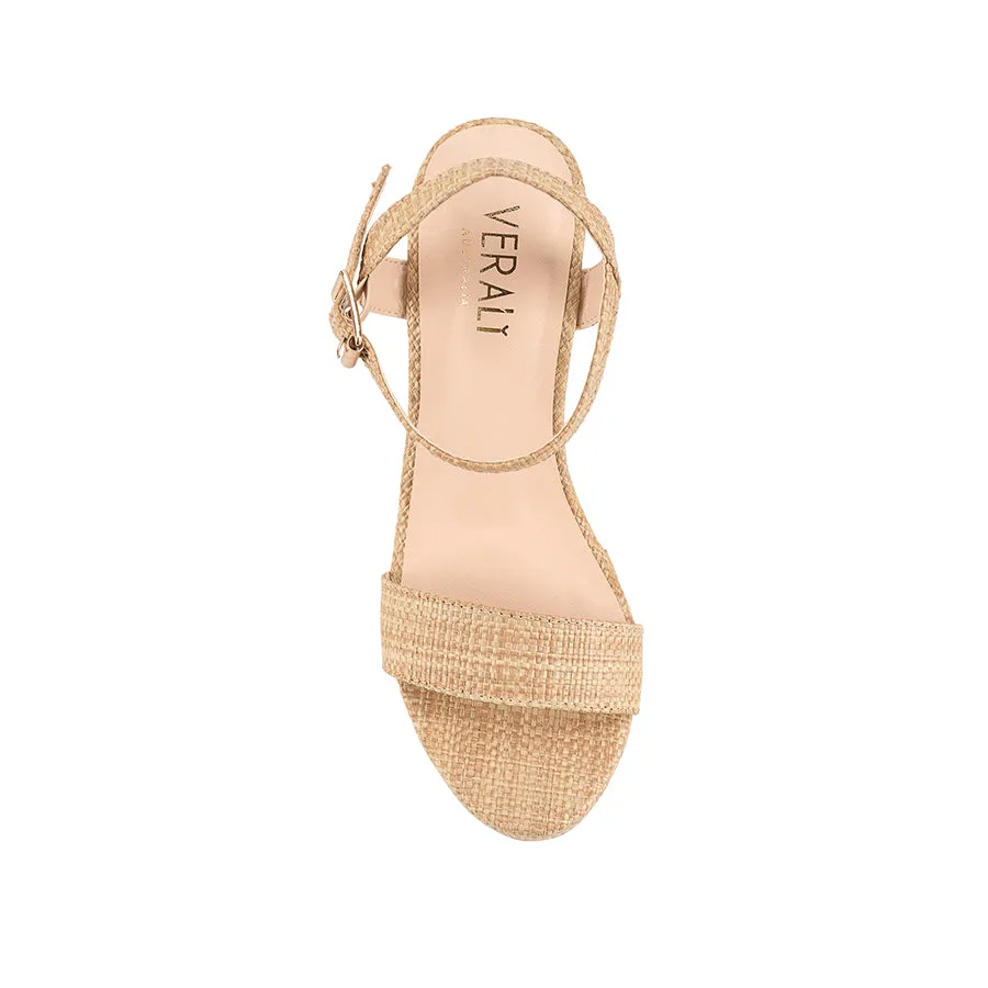 Amaya Rope Wedges - Natural Raffia