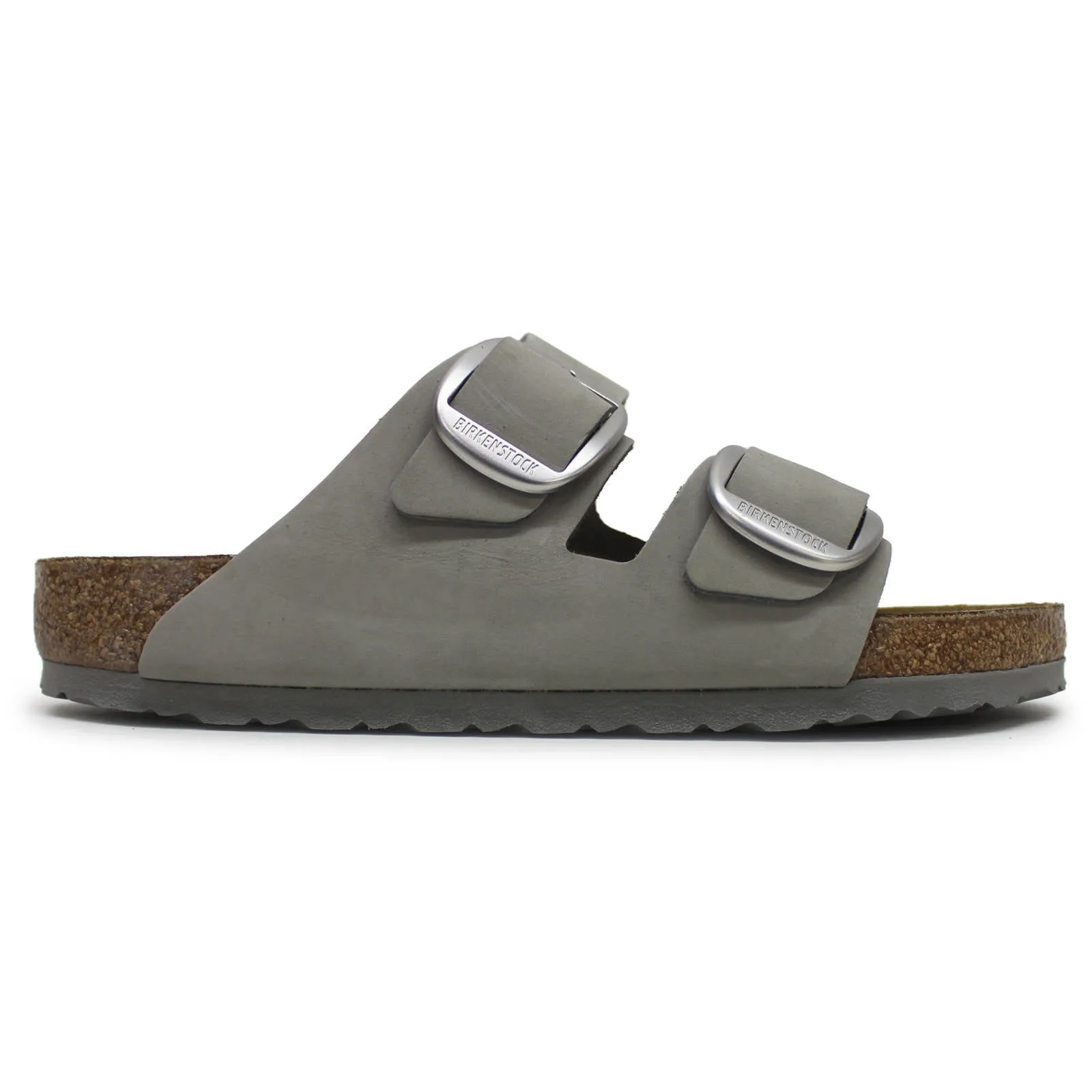 Arizona Big Buckle Nubuck Leather Unisex Slides Sandals