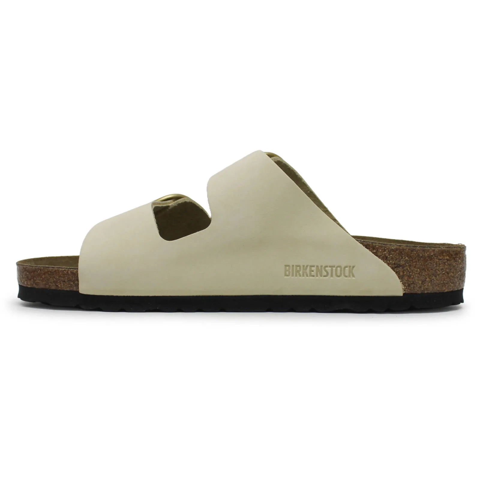 Arizona Big Buckle Nubuck Leather Unisex Slides Sandals