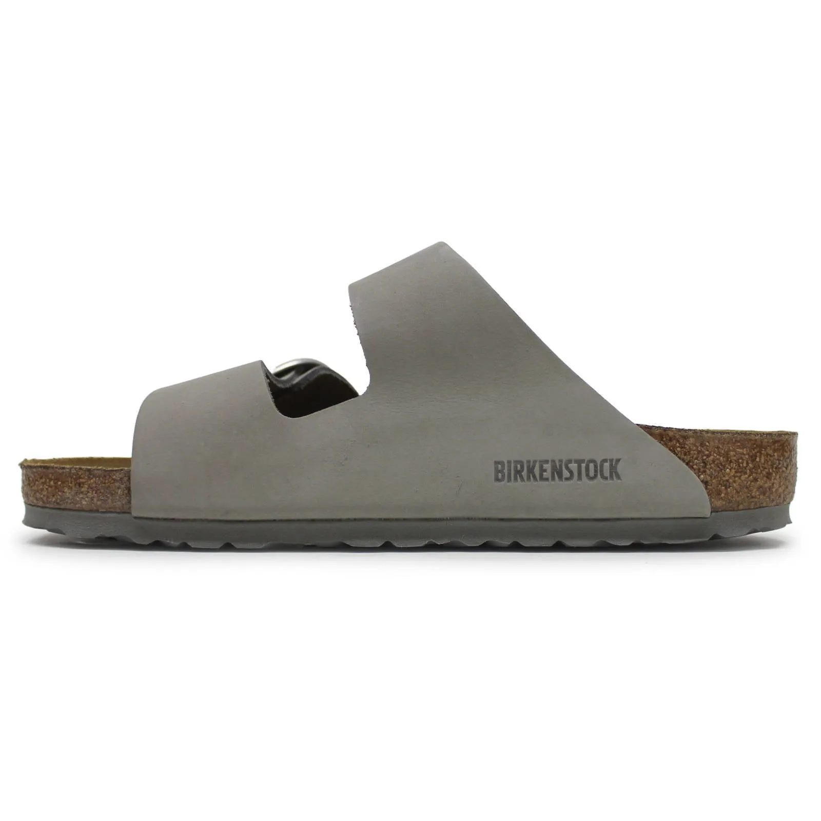 Arizona Big Buckle Nubuck Leather Unisex Slides Sandals