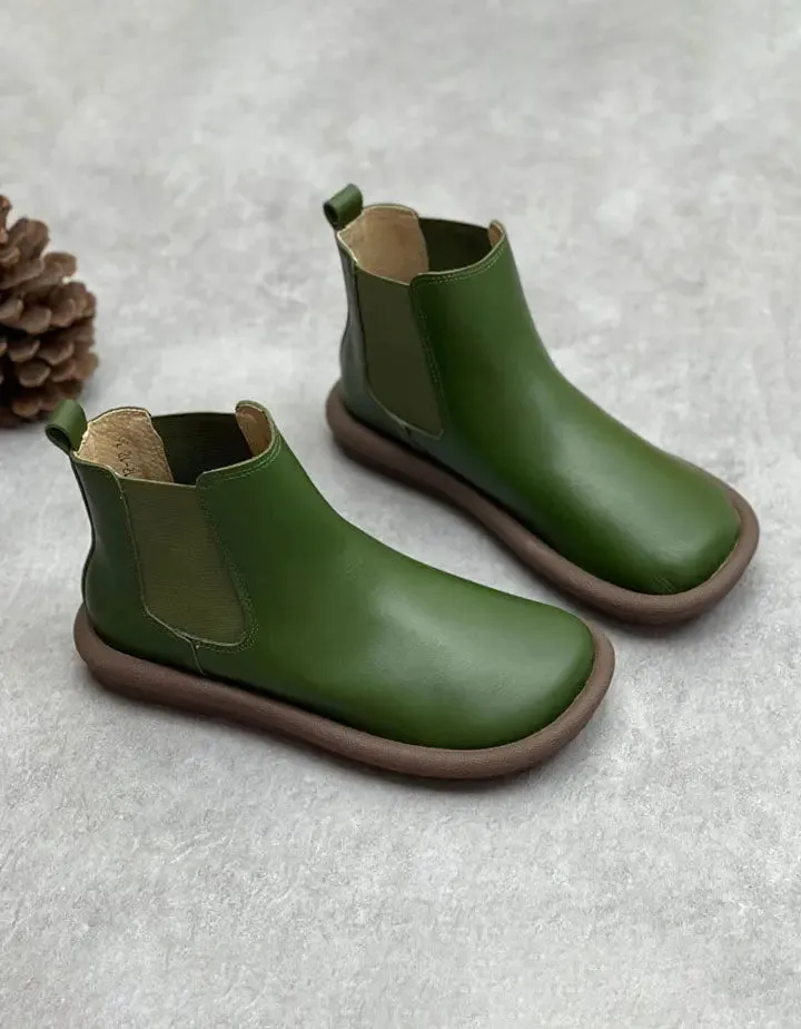 Autumn Soft Leather Boots