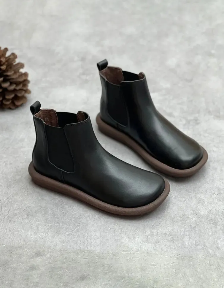 Autumn Soft Leather Boots