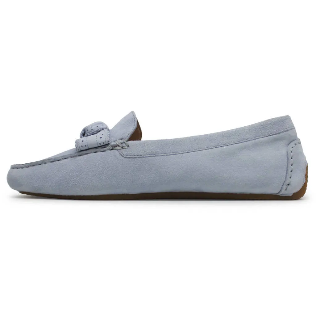 Bellport Bow Driver Suede Women's Loafers Shoes