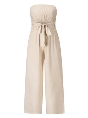 Bohemian Backless Jumpsuit & Straight Trouser Set: Summer Must-Have