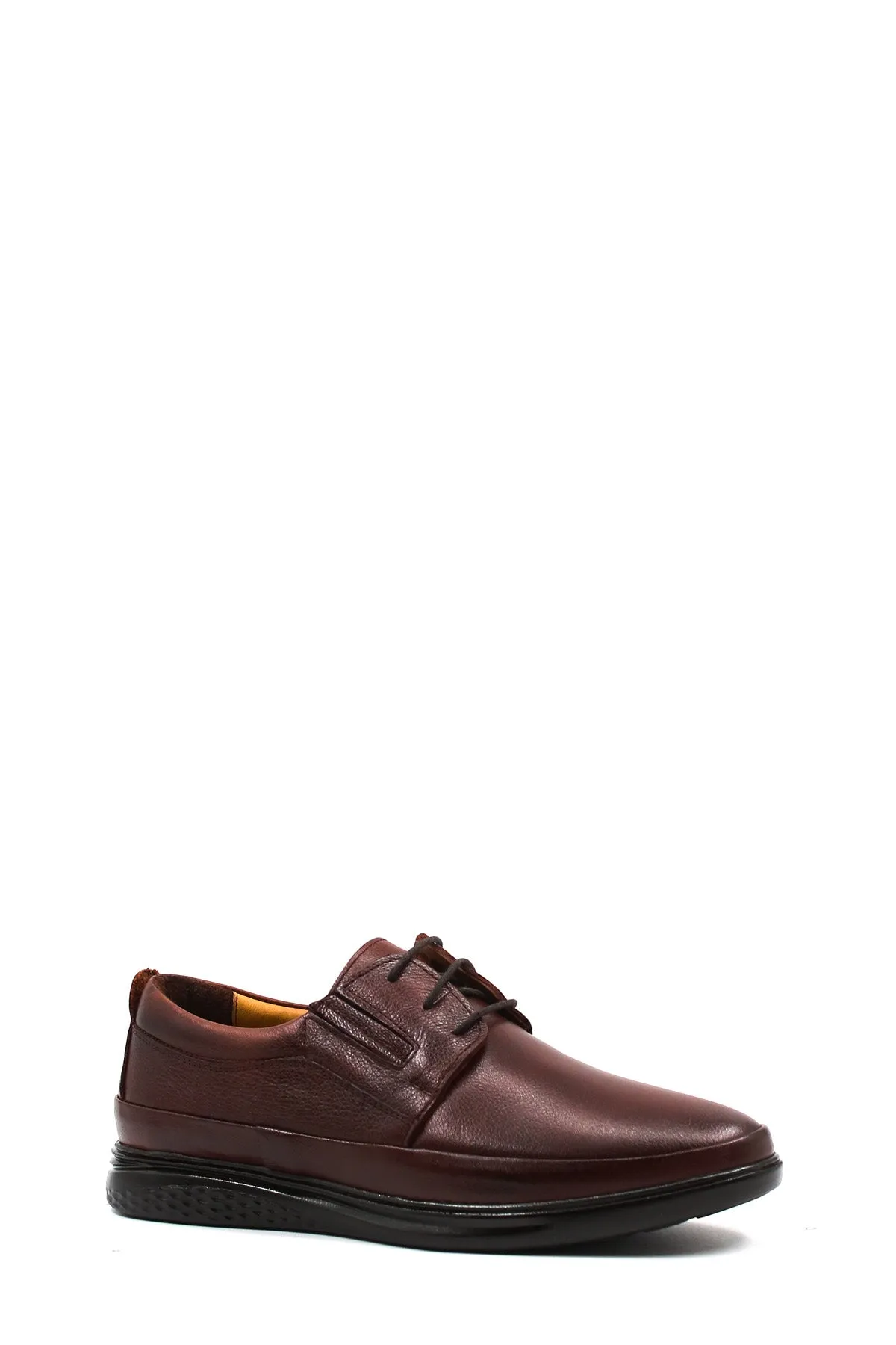 Burgundy Leather Casual Derby-Wessi