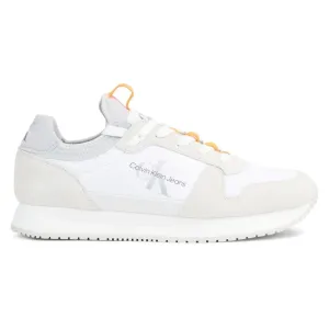 Calvin Klein Jeans Retro Runner Laceup REFL Trainer YM0YM00742-WHTORG