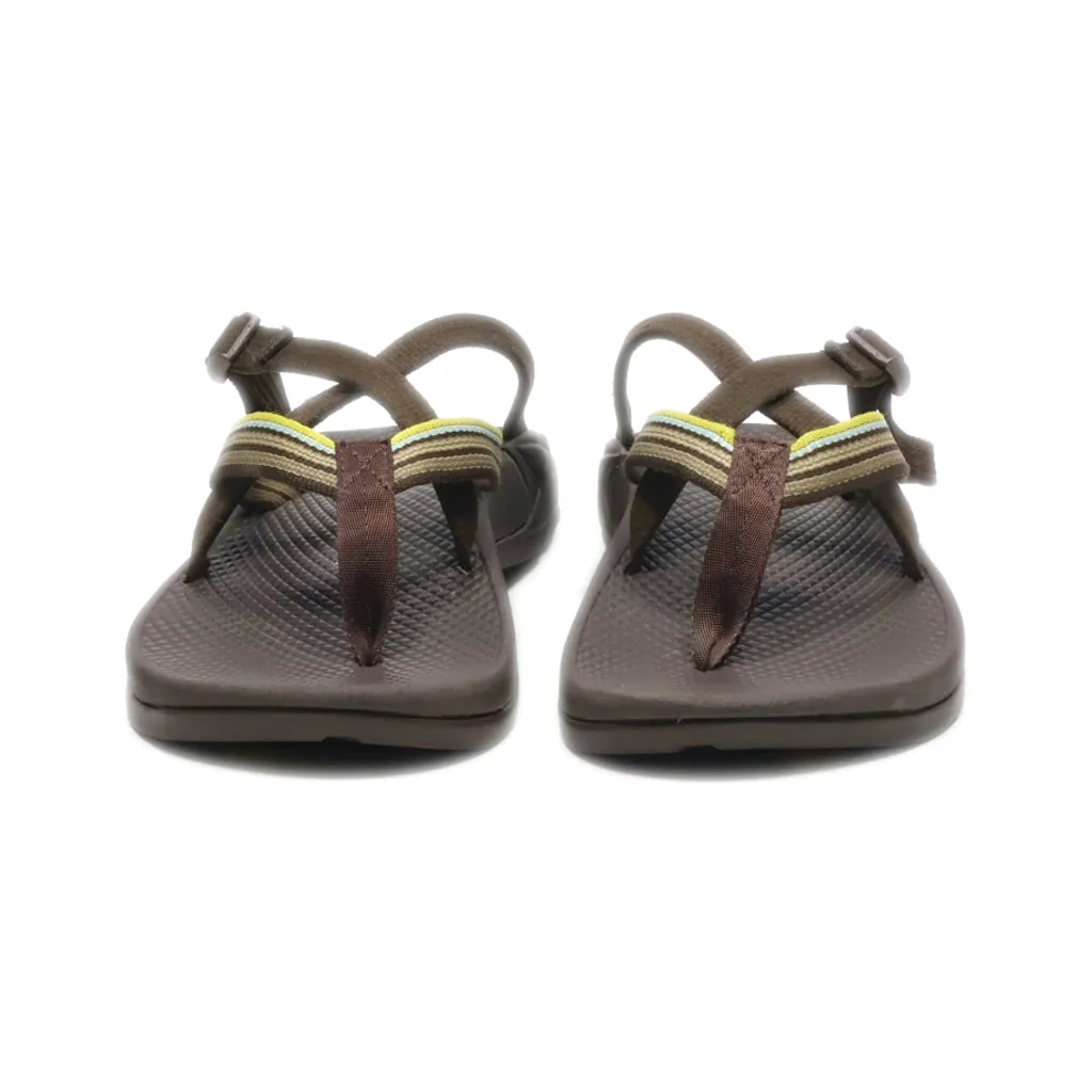 Chaco Hipthong Two Ecotread Flip Flops Canvas Brown Colour For Women