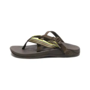 Chaco Hipthong Two Ecotread Flip Flops Canvas Brown Colour For Women