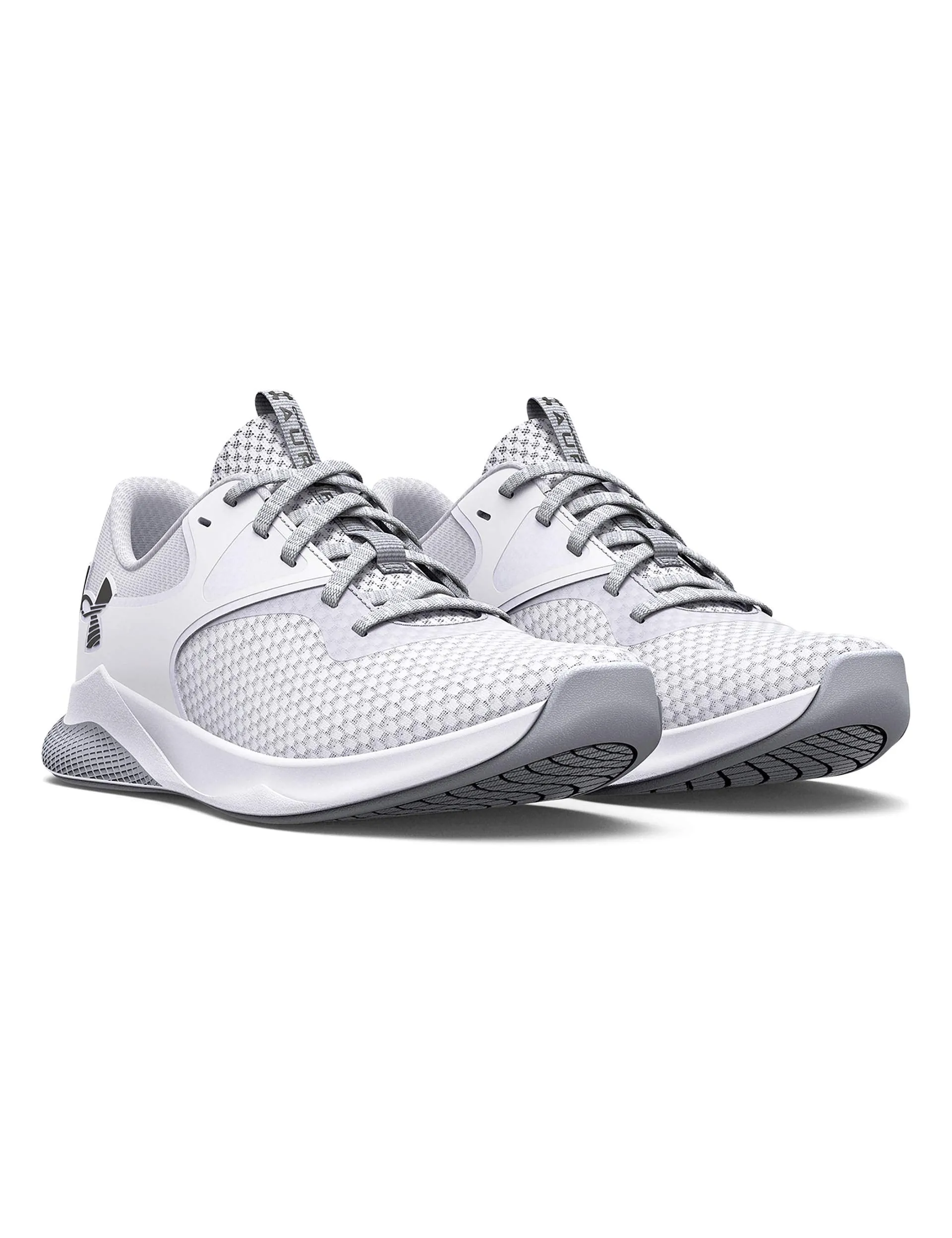 Charged Aurora 2 Training Shoes - White/Metallic Warm Silver