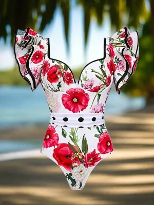 Chic Floral Swim Skirt - Stylish Summer Beachwear Ensemble