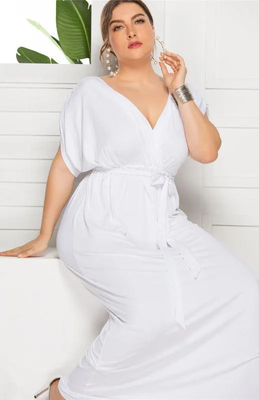 Chic Plus Size V-Neck Summer Dress: Essential for Effortless Style