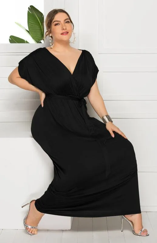 Chic Plus Size V-Neck Summer Dress: Essential for Effortless Style