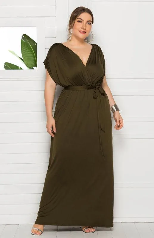 Chic Plus Size V-Neck Summer Dress: Essential for Effortless Style