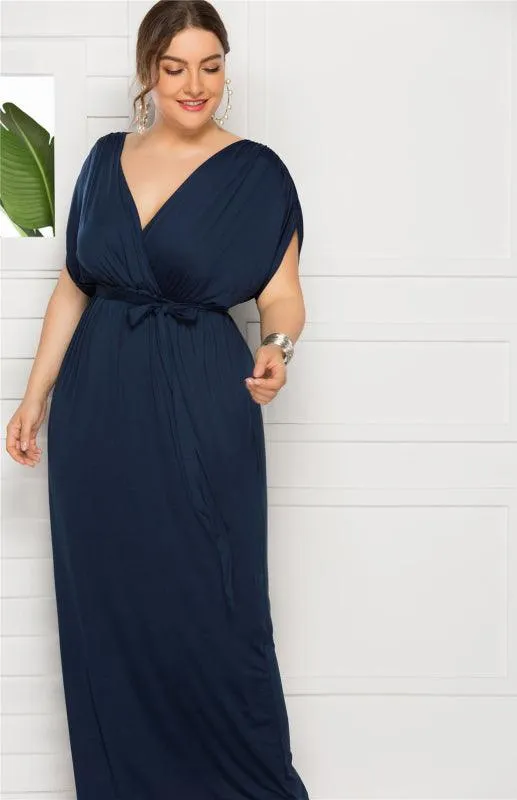 Chic Plus Size V-Neck Summer Dress: Essential for Effortless Style