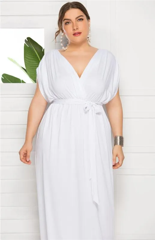 Chic Plus Size V-Neck Summer Dress: Essential for Effortless Style