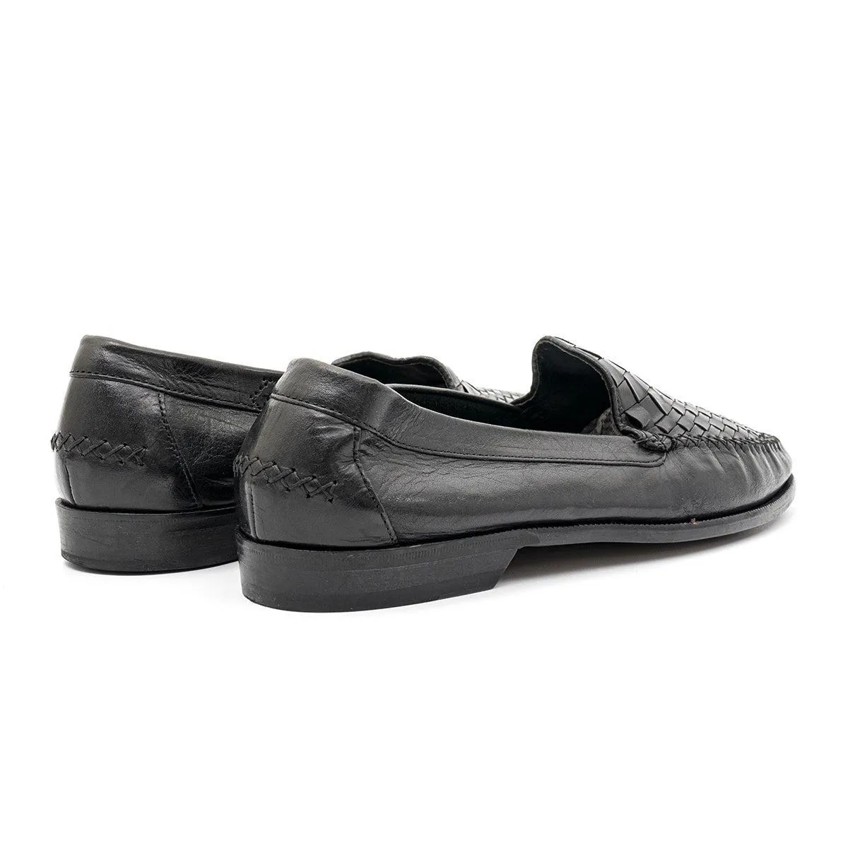 Cole Haan Ole Formal Slip Ons Leather Black Colour For Men