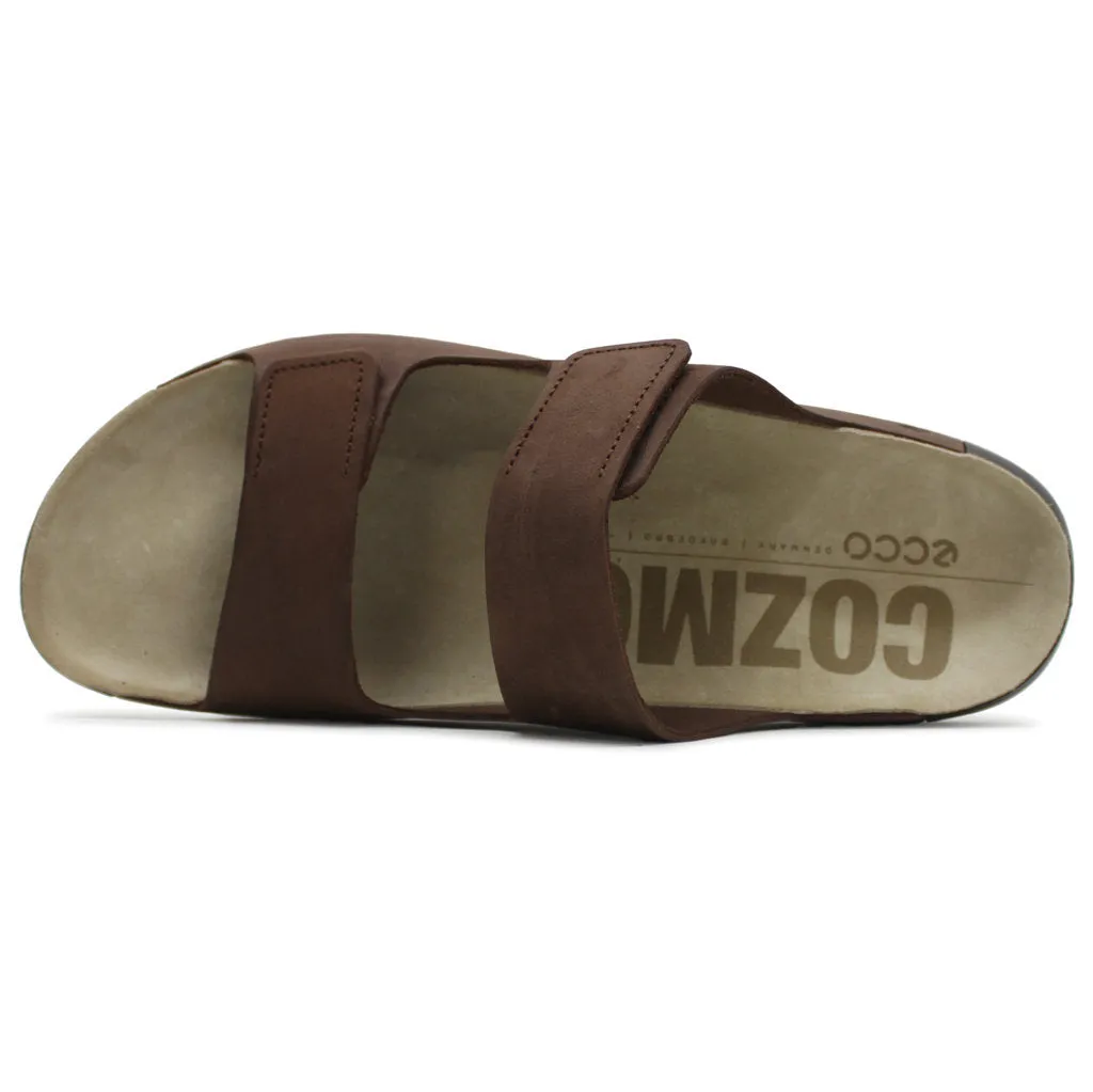 Cozmo Soft Full Grain Leather Men's Slide Sandals