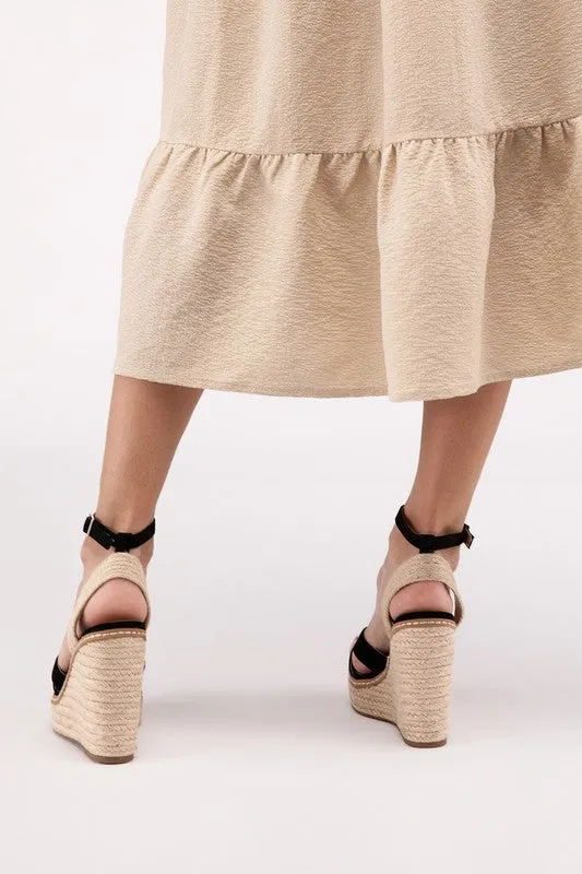 Criss-Cross Beauty Espadrille Wedges