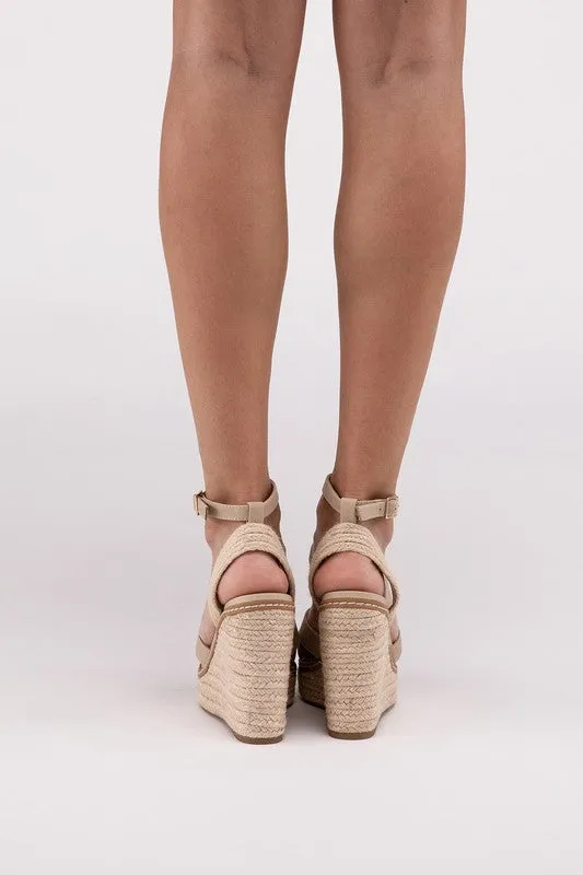 Criss-Cross Beauty Espadrille Wedges