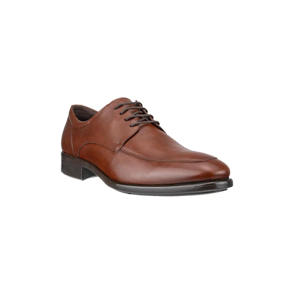 ECCO CITYTRAY APRON TOE TIE COGNAC - MENS