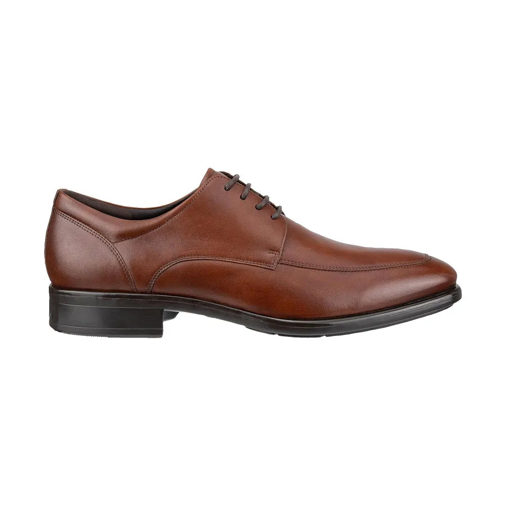 ECCO CITYTRAY APRON TOE TIE COGNAC - MENS