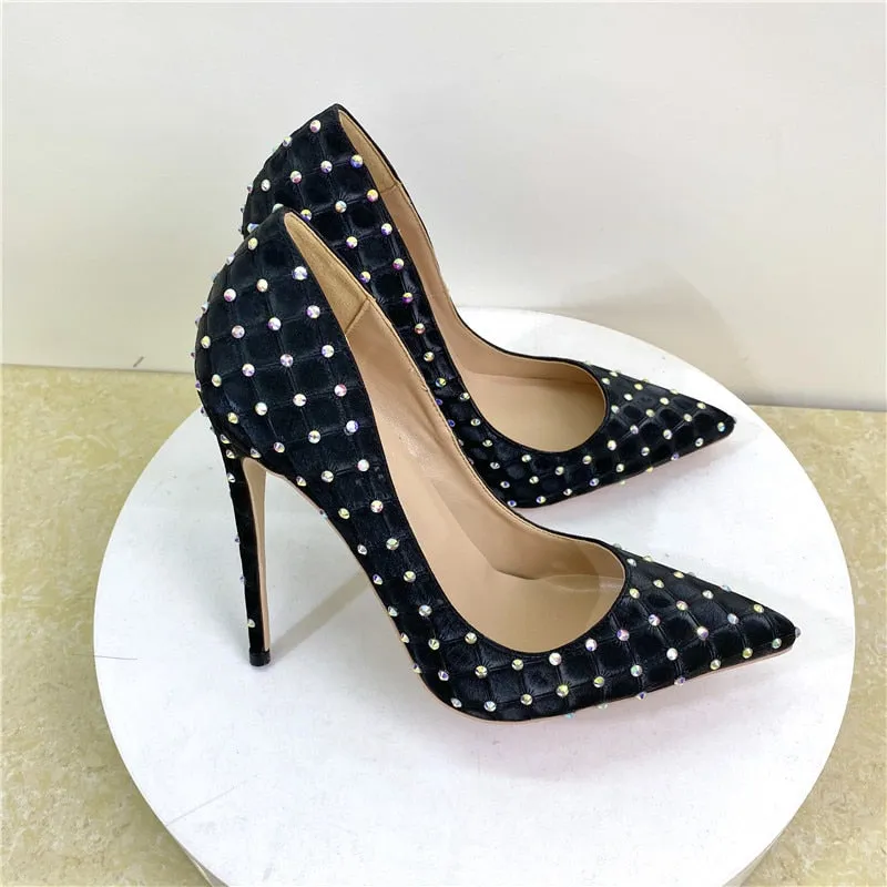 Funki Buys | Shoes | Women's Beaded Crystal Luxury Stilettos