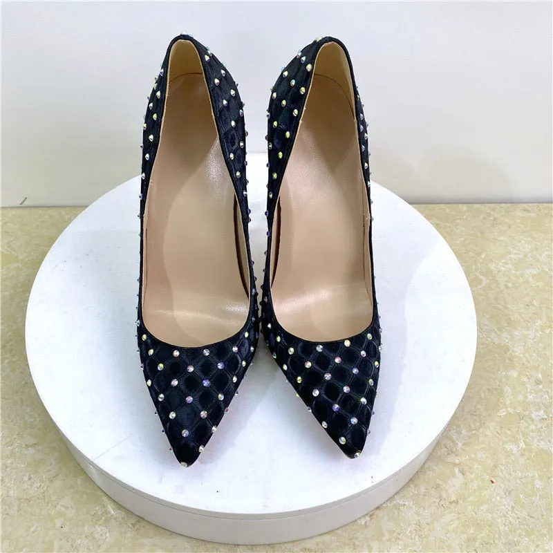 Funki Buys | Shoes | Women's Beaded Crystal Luxury Stilettos