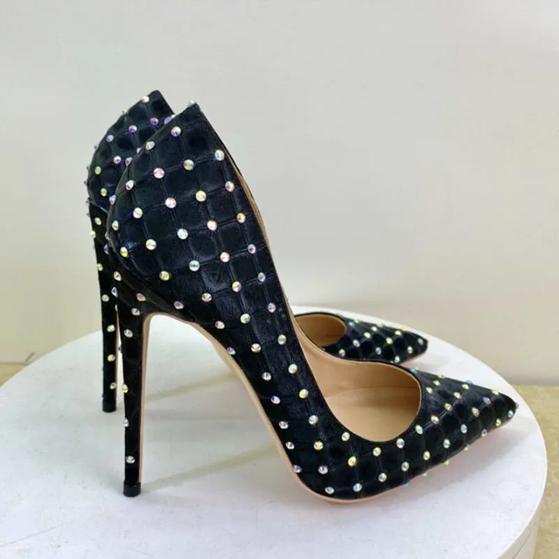 Funki Buys | Shoes | Women's Beaded Crystal Luxury Stilettos