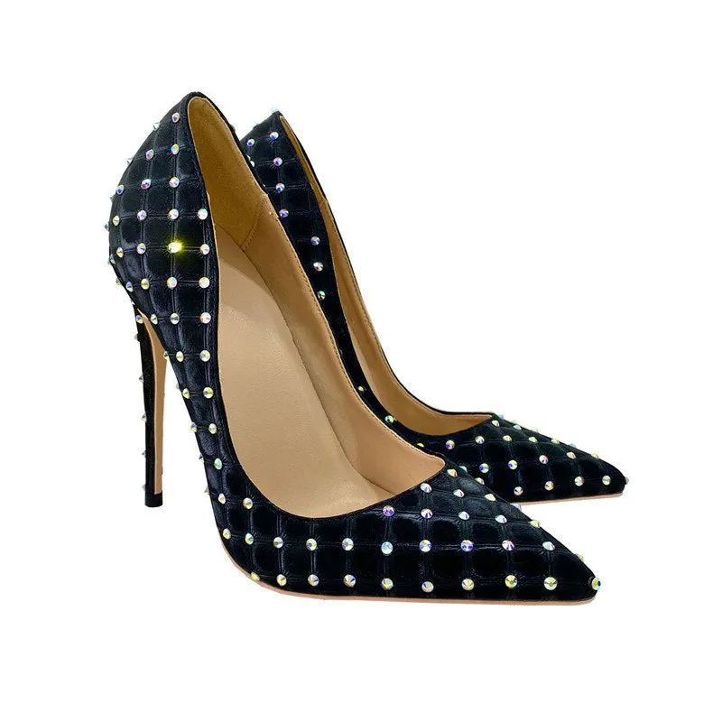 Funki Buys | Shoes | Women's Beaded Crystal Luxury Stilettos