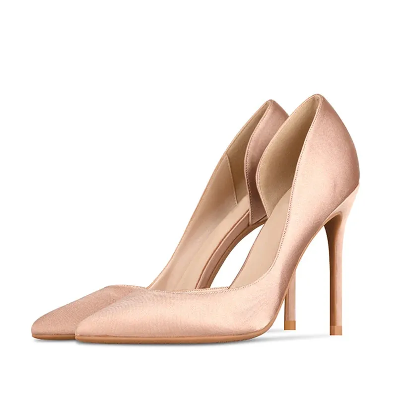 Funki Buys | Shoes | Women's Satin Side Cut Out Stiletto Pumps