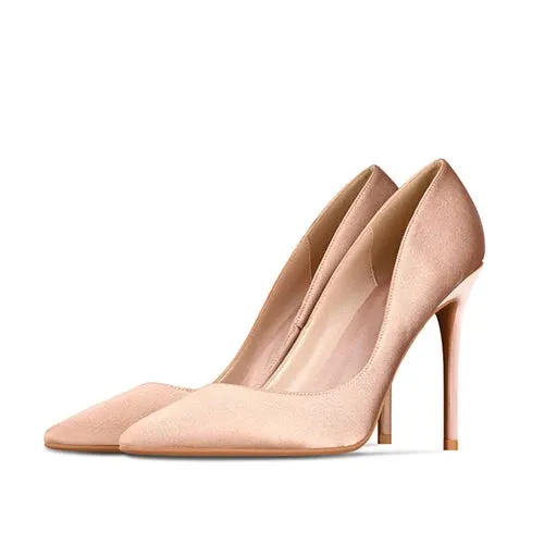 Funki Buys | Shoes | Women's Satin Side Cut Out Stiletto Pumps