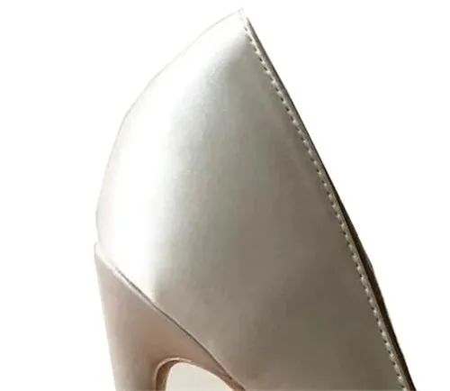 Funki Buys | Shoes | Women's Satin Side Cut Out Stiletto Pumps