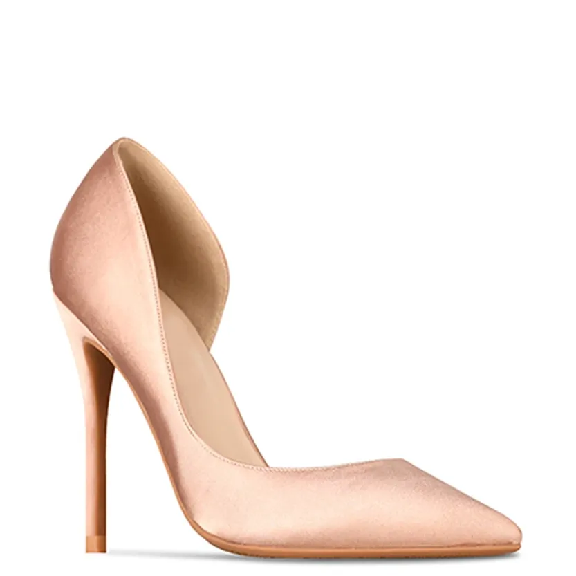 Funki Buys | Shoes | Women's Satin Side Cut Out Stiletto Pumps