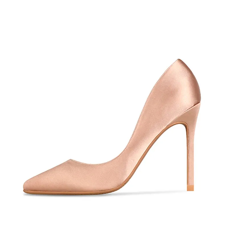 Funki Buys | Shoes | Women's Satin Side Cut Out Stiletto Pumps