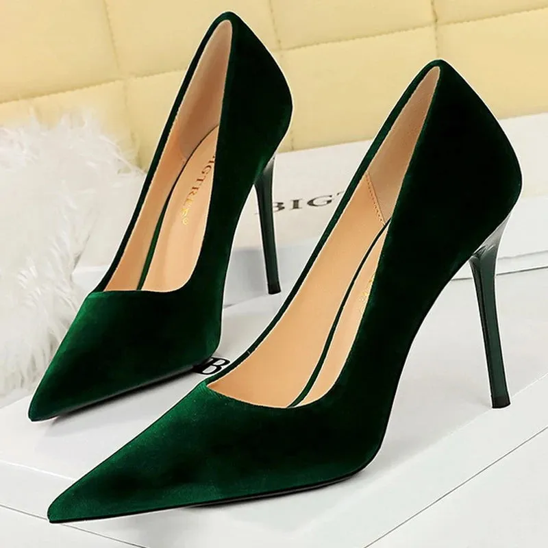 Funki Buys | Shoes | Women's Suede Fashion High Heel Stiletto