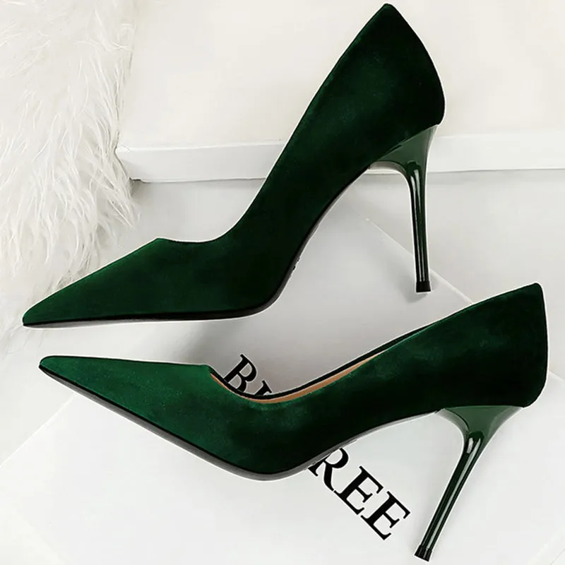 Funki Buys | Shoes | Women's Suede Fashion High Heel Stiletto