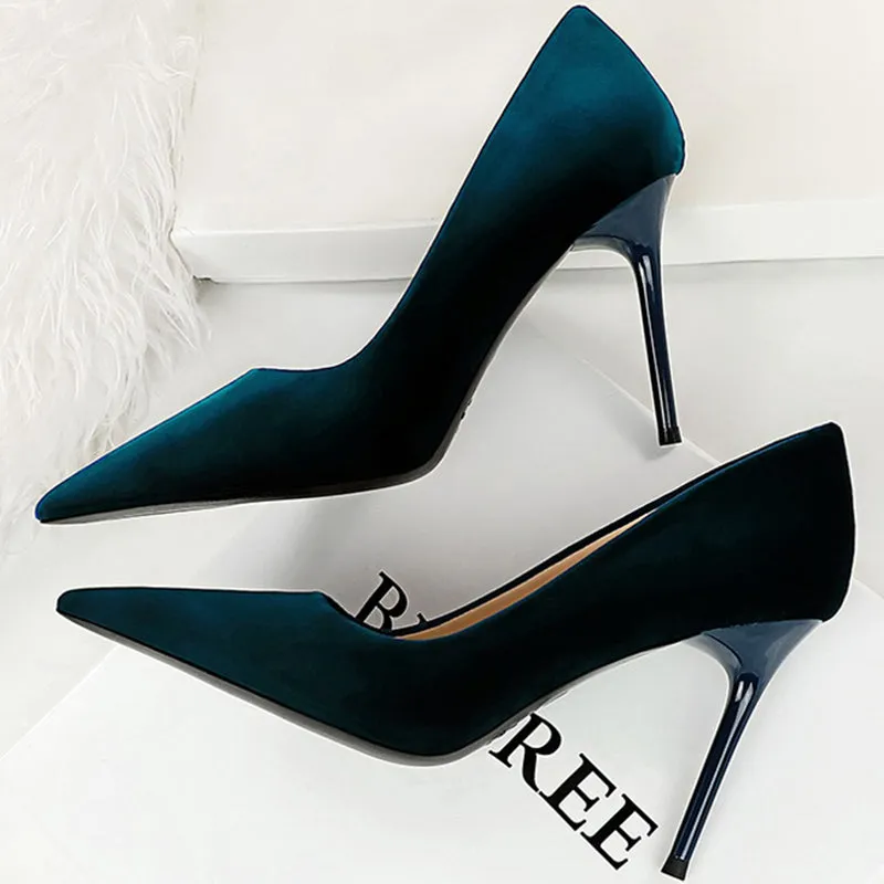 Funki Buys | Shoes | Women's Suede Fashion High Heel Stiletto