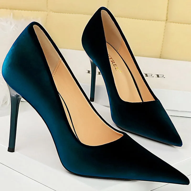 Funki Buys | Shoes | Women's Suede Fashion High Heel Stiletto