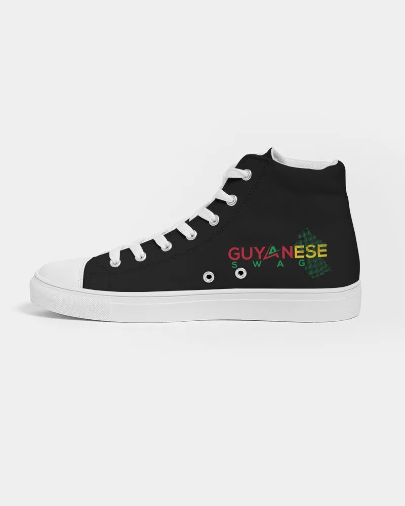 Guyanese Swag Guyana Map Women's Hightop Canvas Sneakers