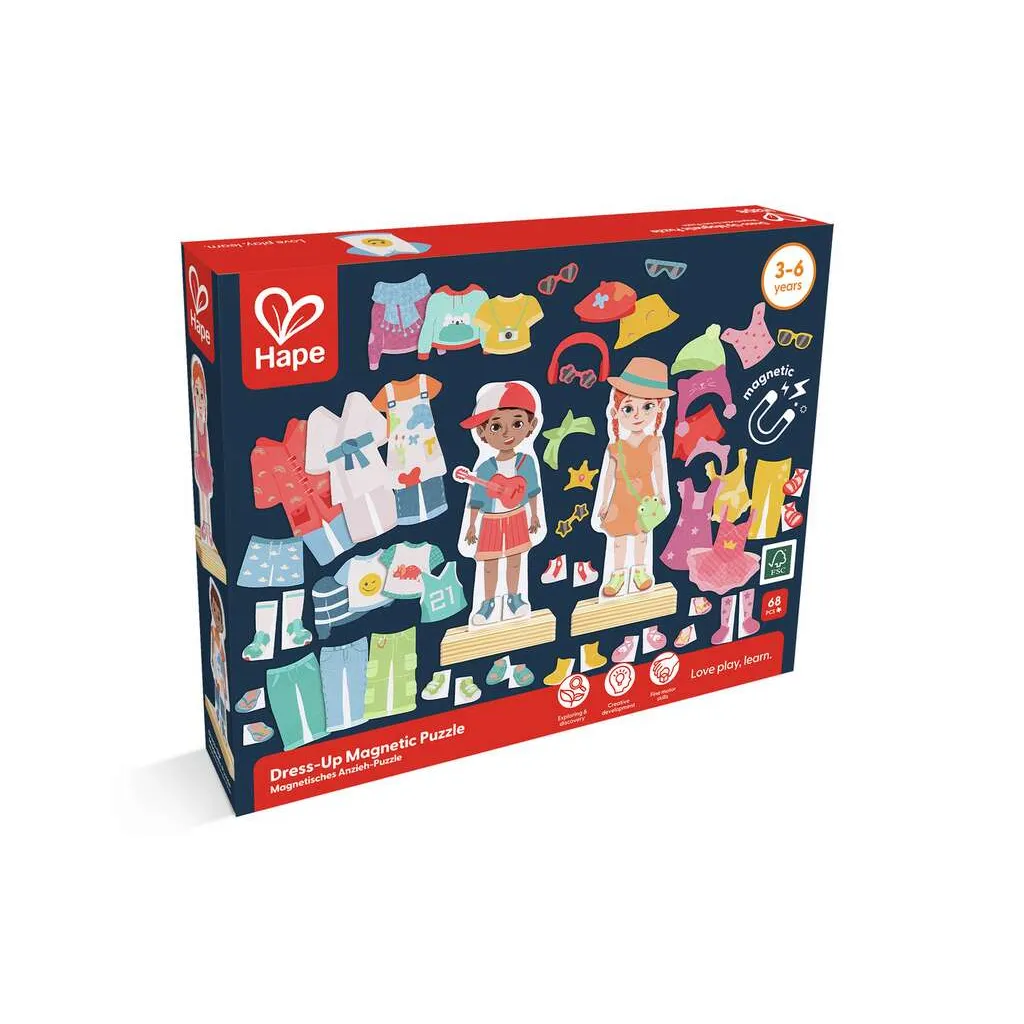 Hape 1651 Dress-Up Magnetic Puzzle (3y )