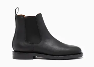 Josephine Chelsea Boot Black Waxed Commander