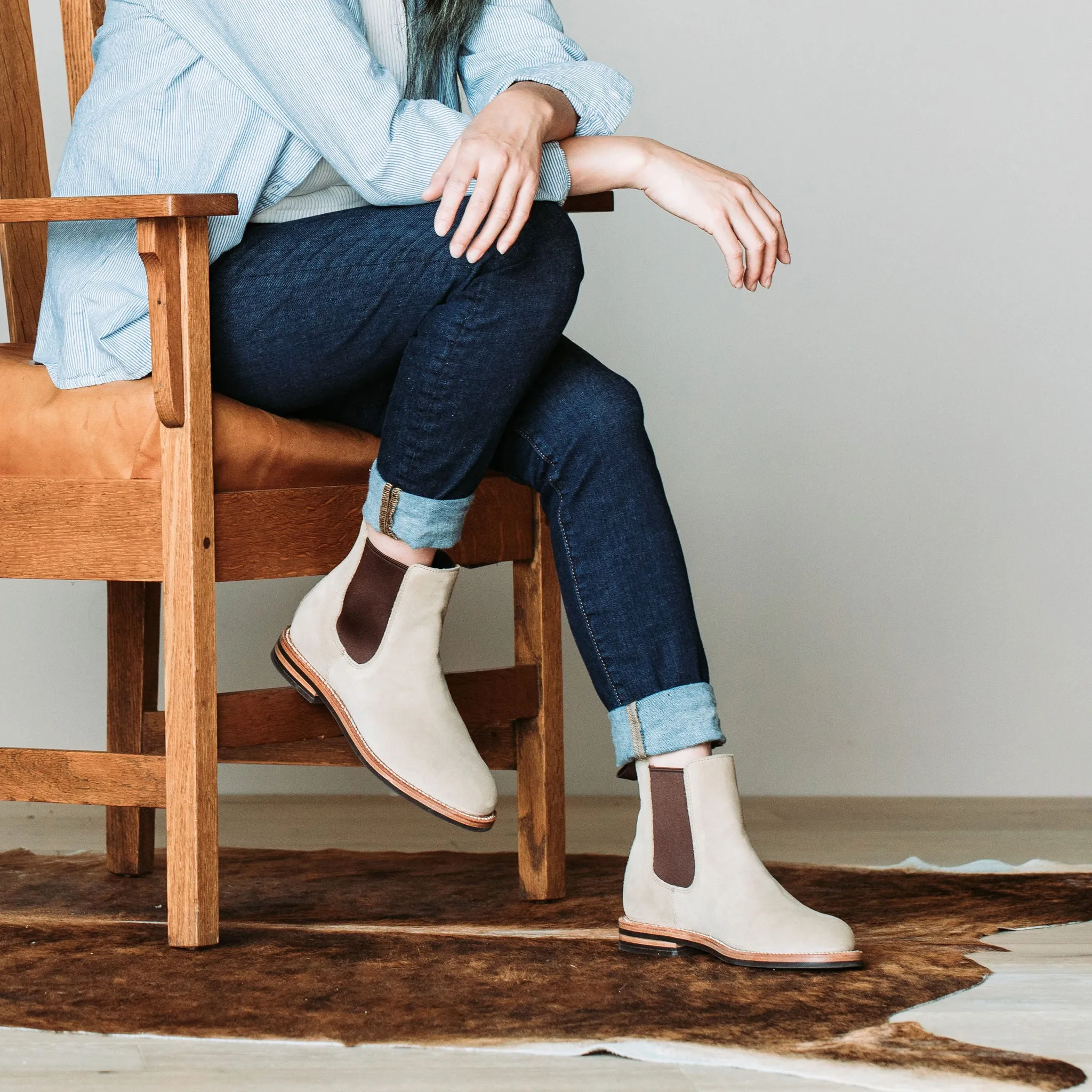 Josephine Chelsea Boot Tan Suede