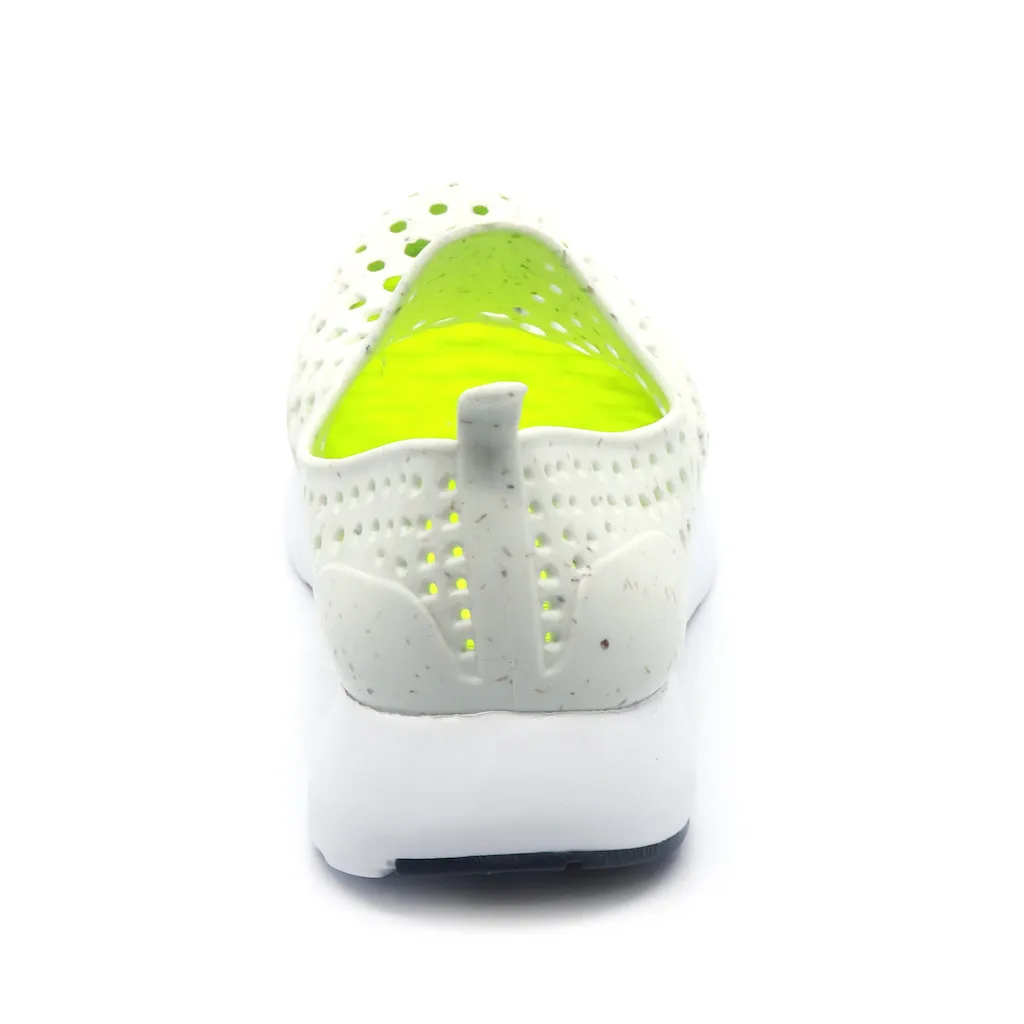 Kids White Fiber Sneaker