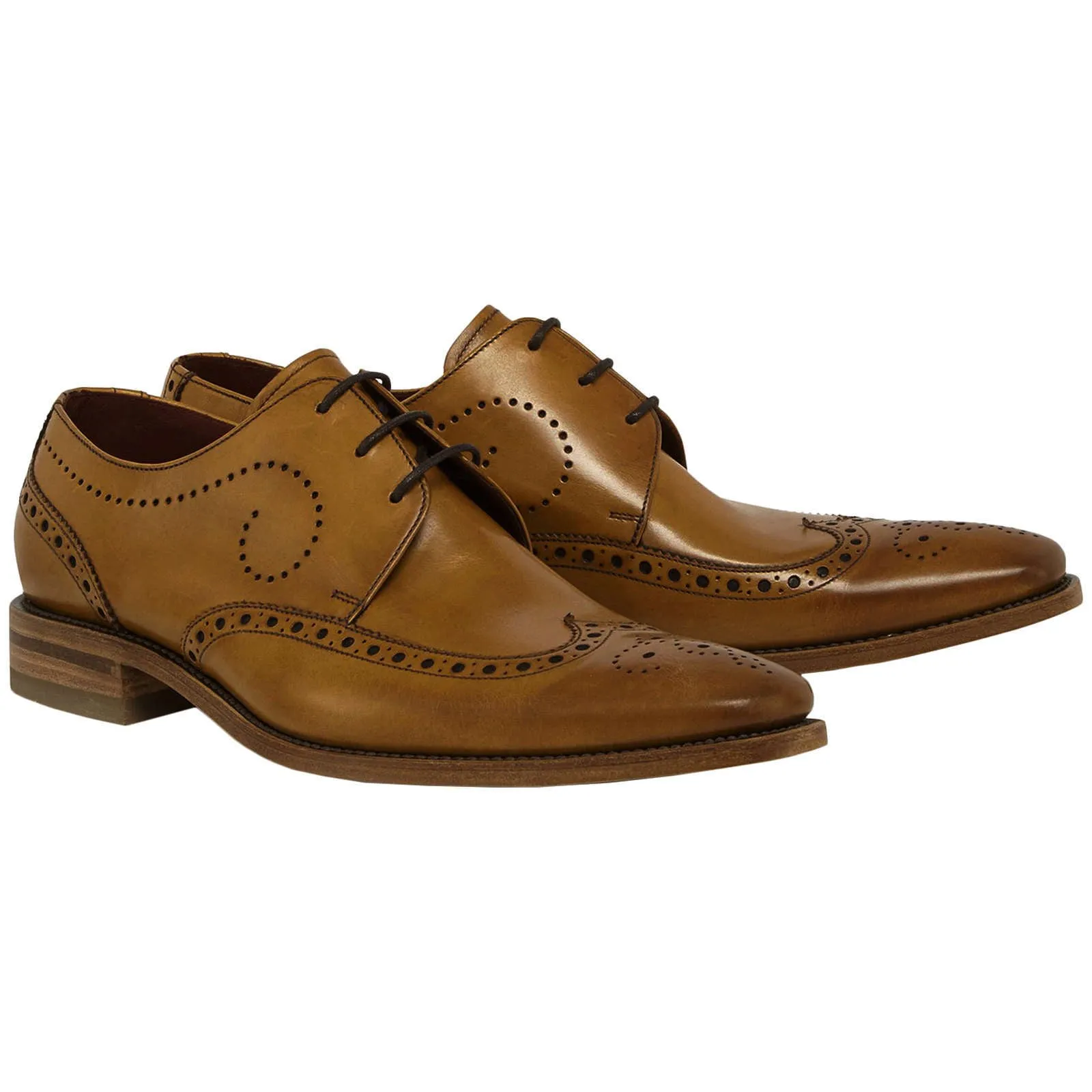 Kruger Polished Leather Men's Brogue Shoes