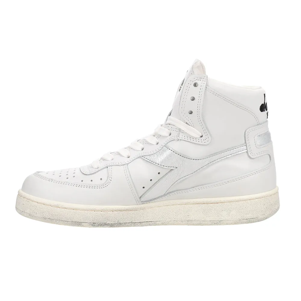 Mi Basket Used Metallic High Top Sneakers