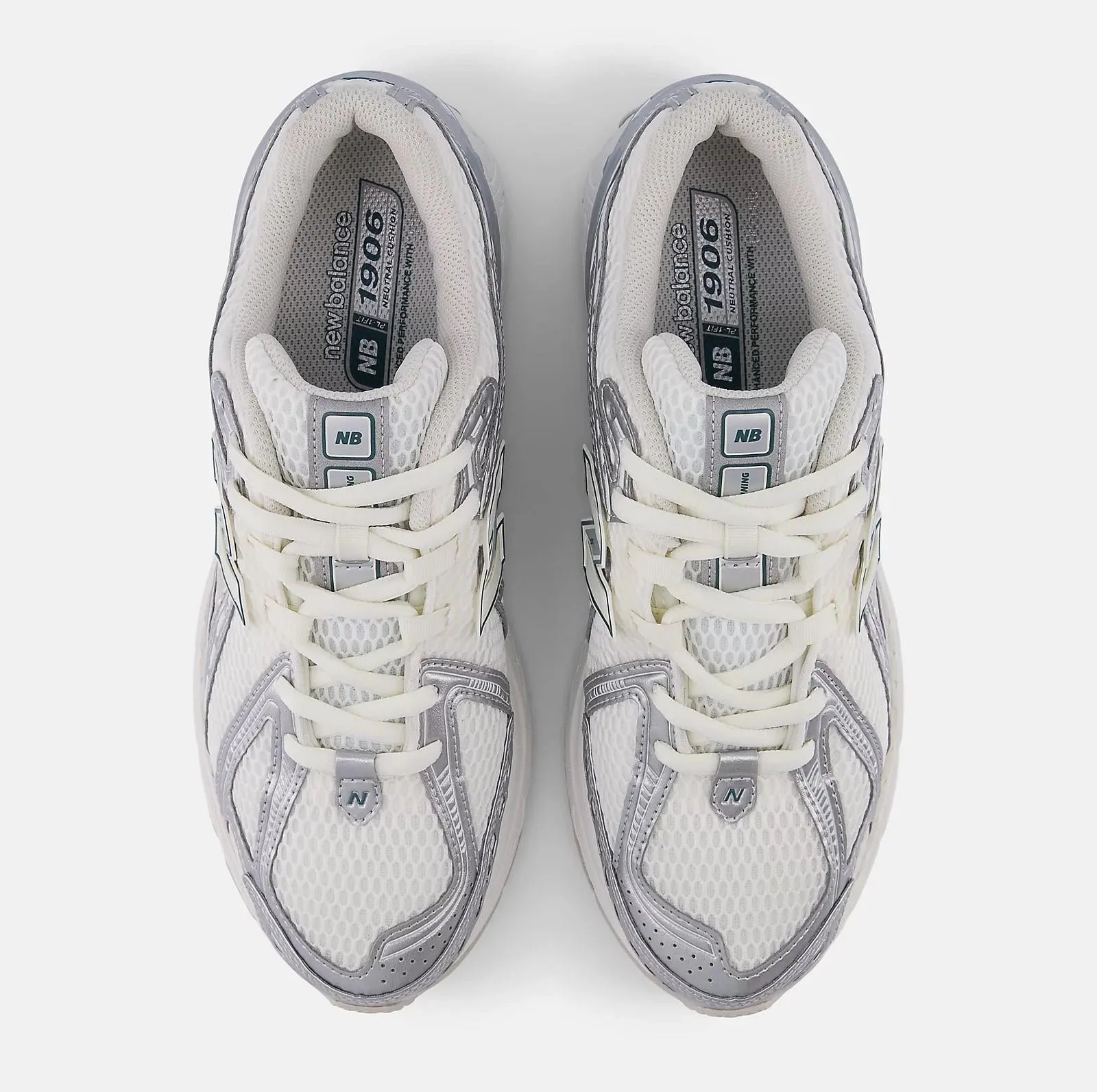 New Balance 1906 White/Silver Trainers