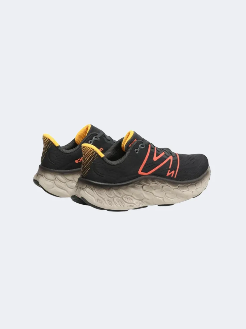 New Balance Fresh Foam More V4 Men Performance Shoes Black/Orange/Yellow